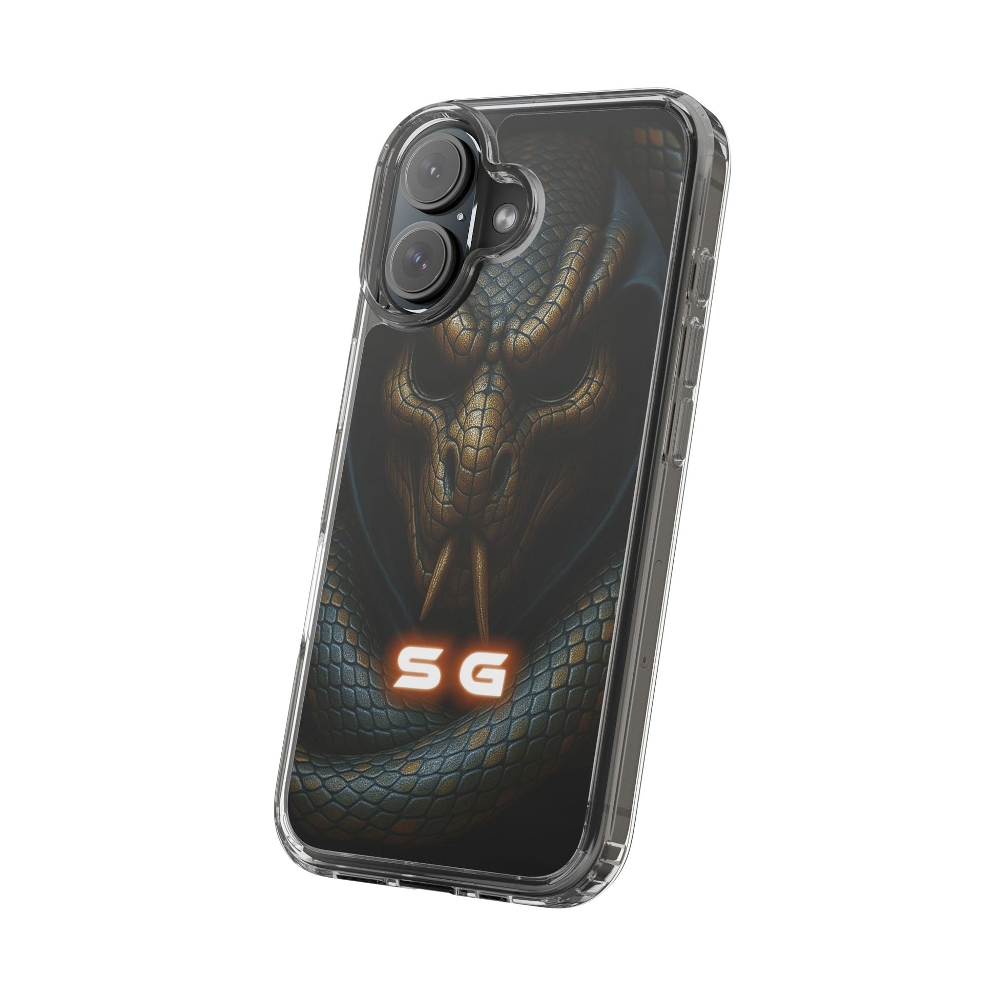 Snakebite Gaming, Clear Phone Case - Slim Fit, Stylish Protection, Gift for Gamers, Phone Accessory, Unique Design