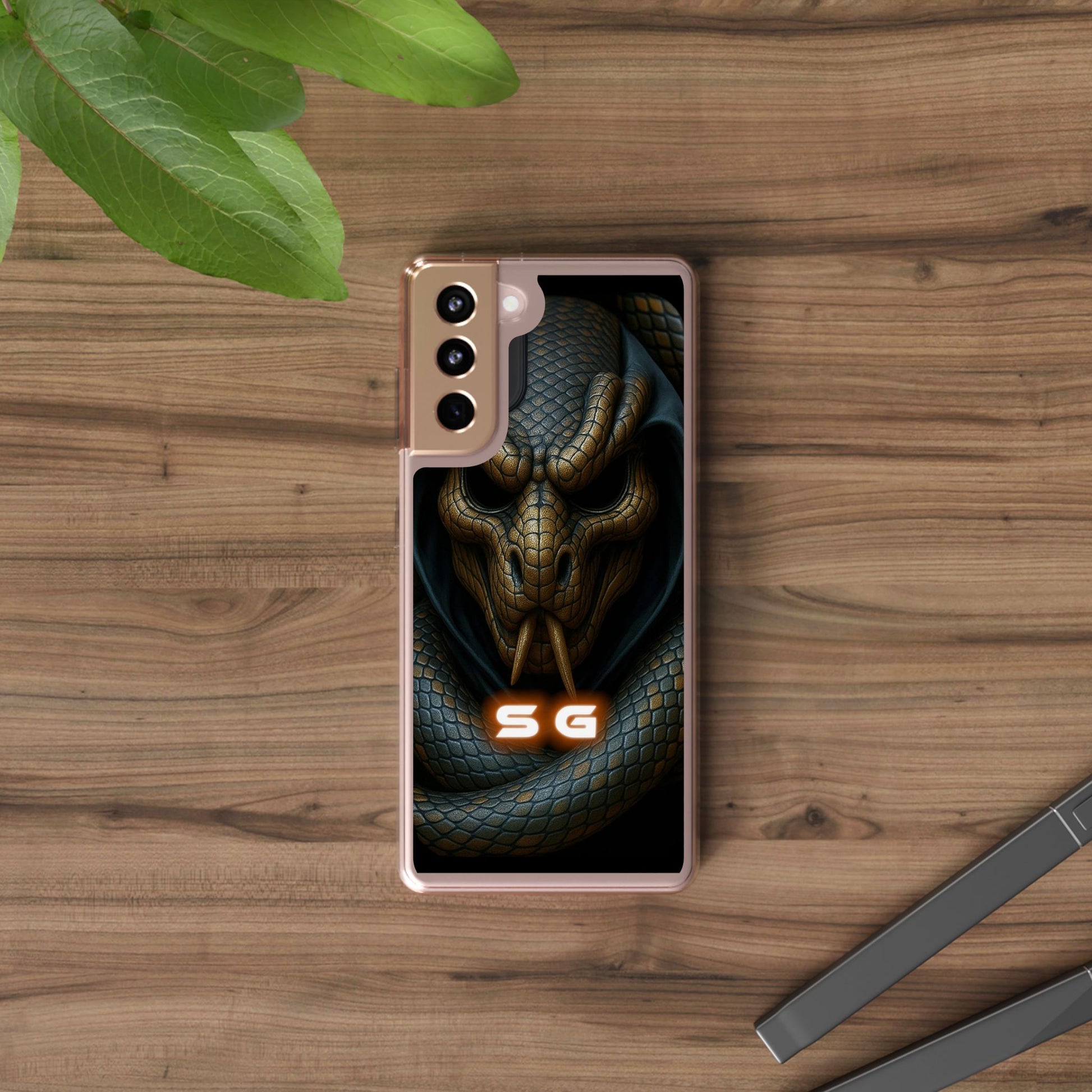 Snakebite Gaming, Clear Phone Case - Slim Fit, Stylish Protection, Gift for Gamers, Phone Accessory, Unique Design