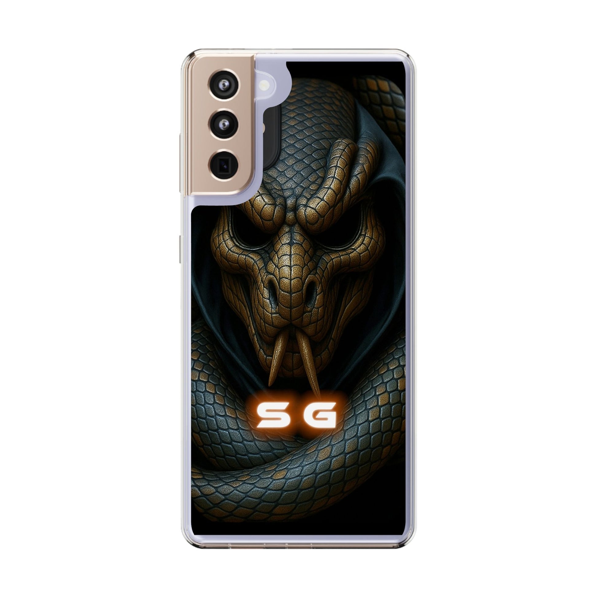Snakebite Gaming, Clear Phone Case - Slim Fit, Stylish Protection, Gift for Gamers, Phone Accessory, Unique Design
