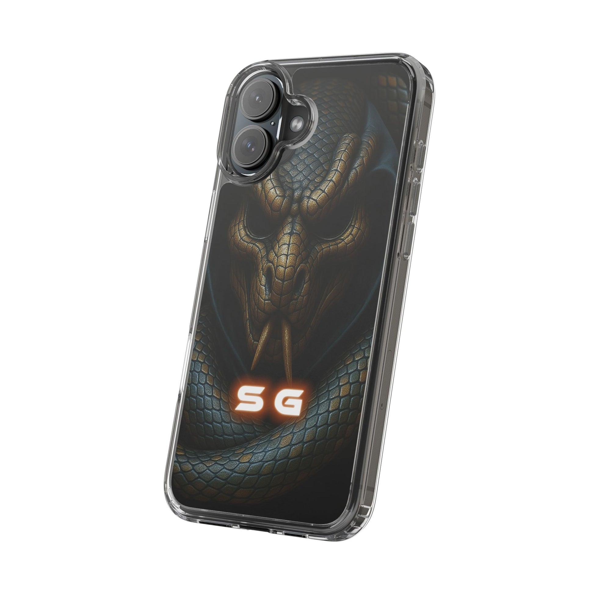 Snakebite Gaming, Clear Phone Case - Slim Fit, Stylish Protection, Gift for Gamers, Phone Accessory, Unique Design