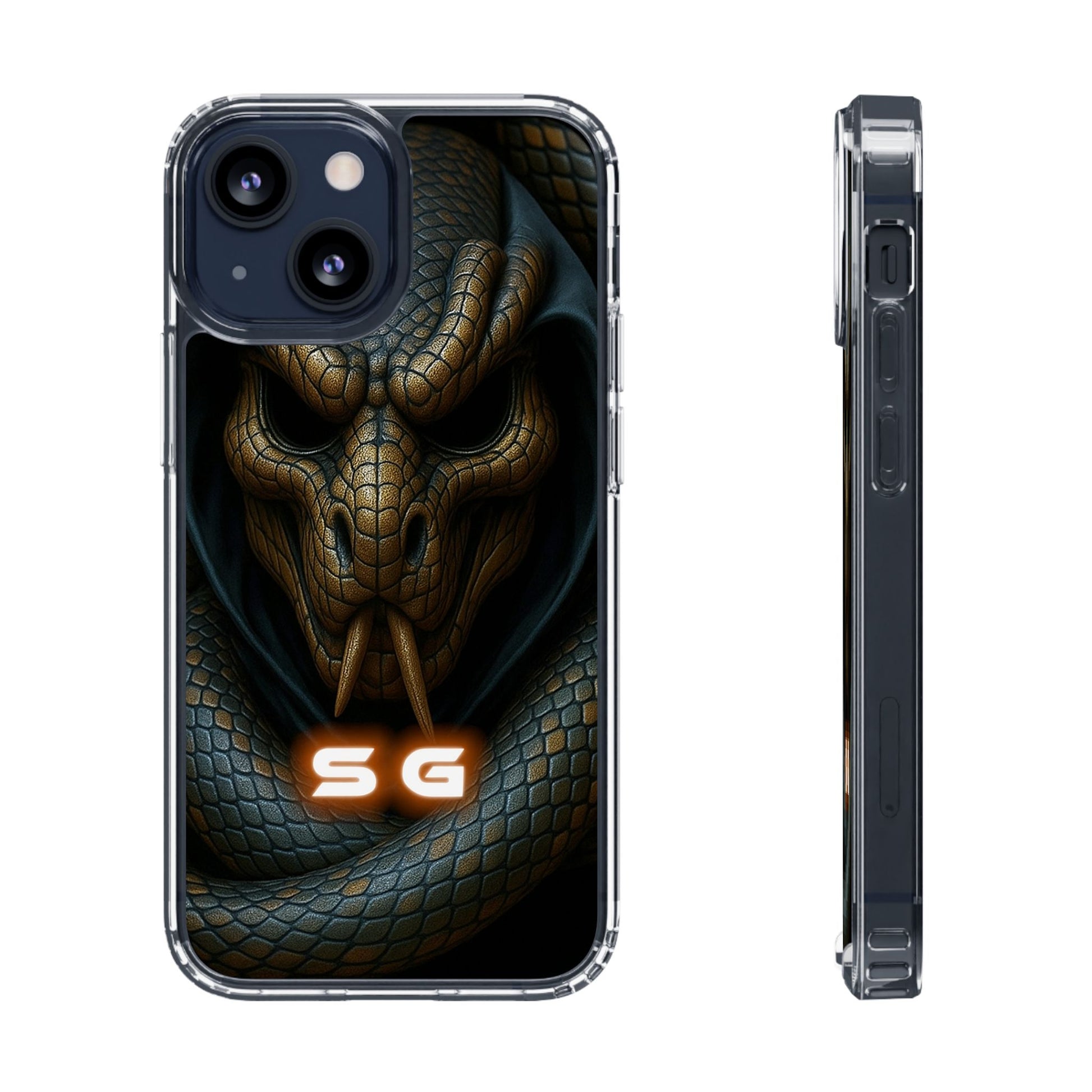 Snakebite Gaming, Clear Phone Case - Slim Fit, Stylish Protection, Gift for Gamers, Phone Accessory, Unique Design