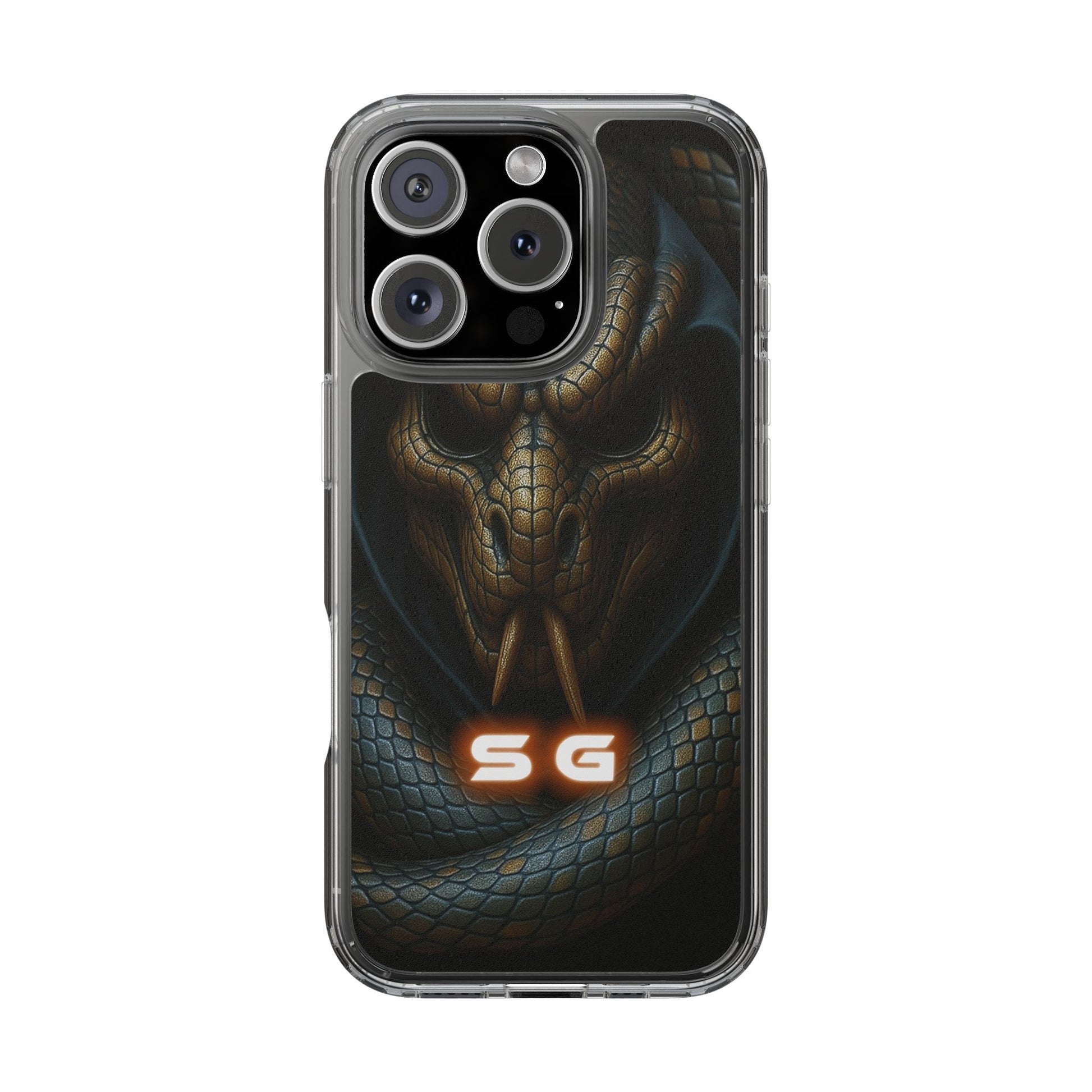 Snakebite Gaming, Clear Phone Case - Slim Fit, Stylish Protection, Gift for Gamers, Phone Accessory, Unique Design