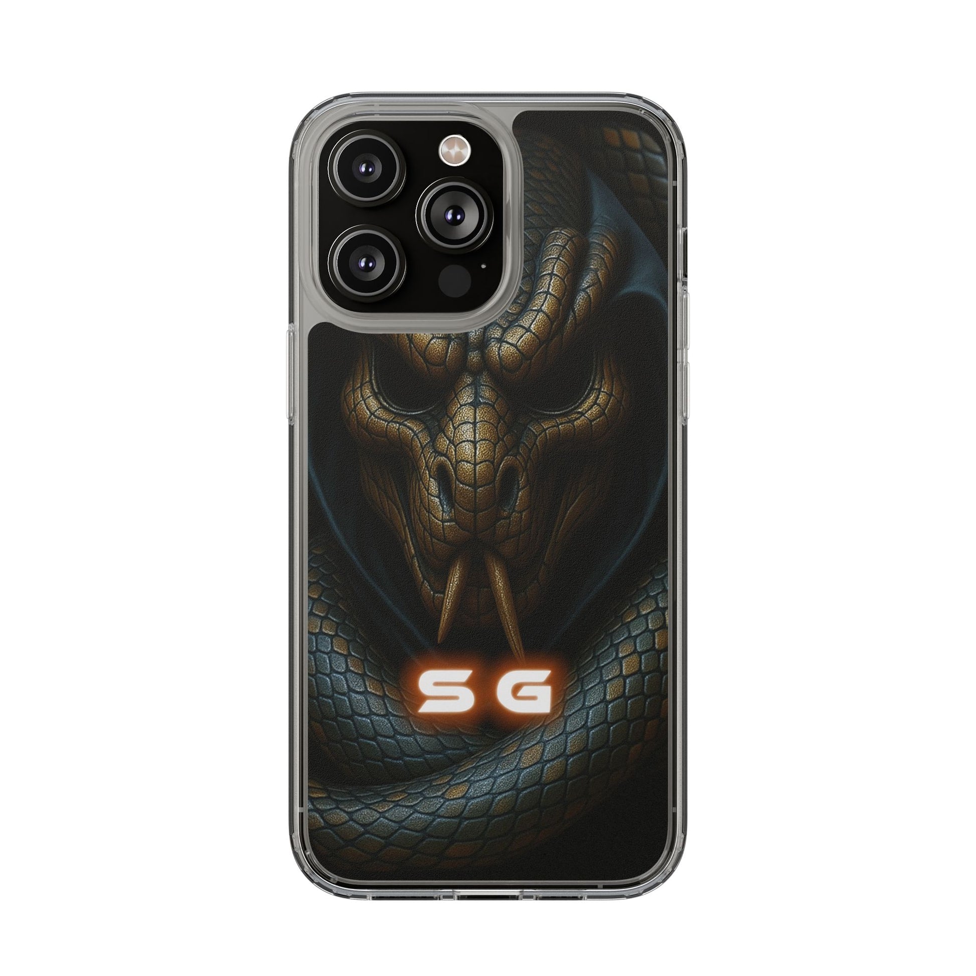 Snakebite Gaming, Clear Phone Case - Slim Fit, Stylish Protection, Gift for Gamers, Phone Accessory, Unique Design