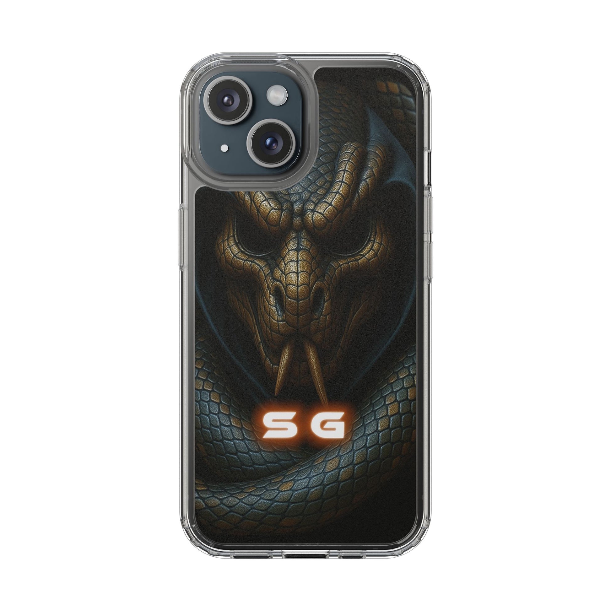 Snakebite Gaming, Clear Phone Case - Slim Fit, Stylish Protection, Gift for Gamers, Phone Accessory, Unique Design