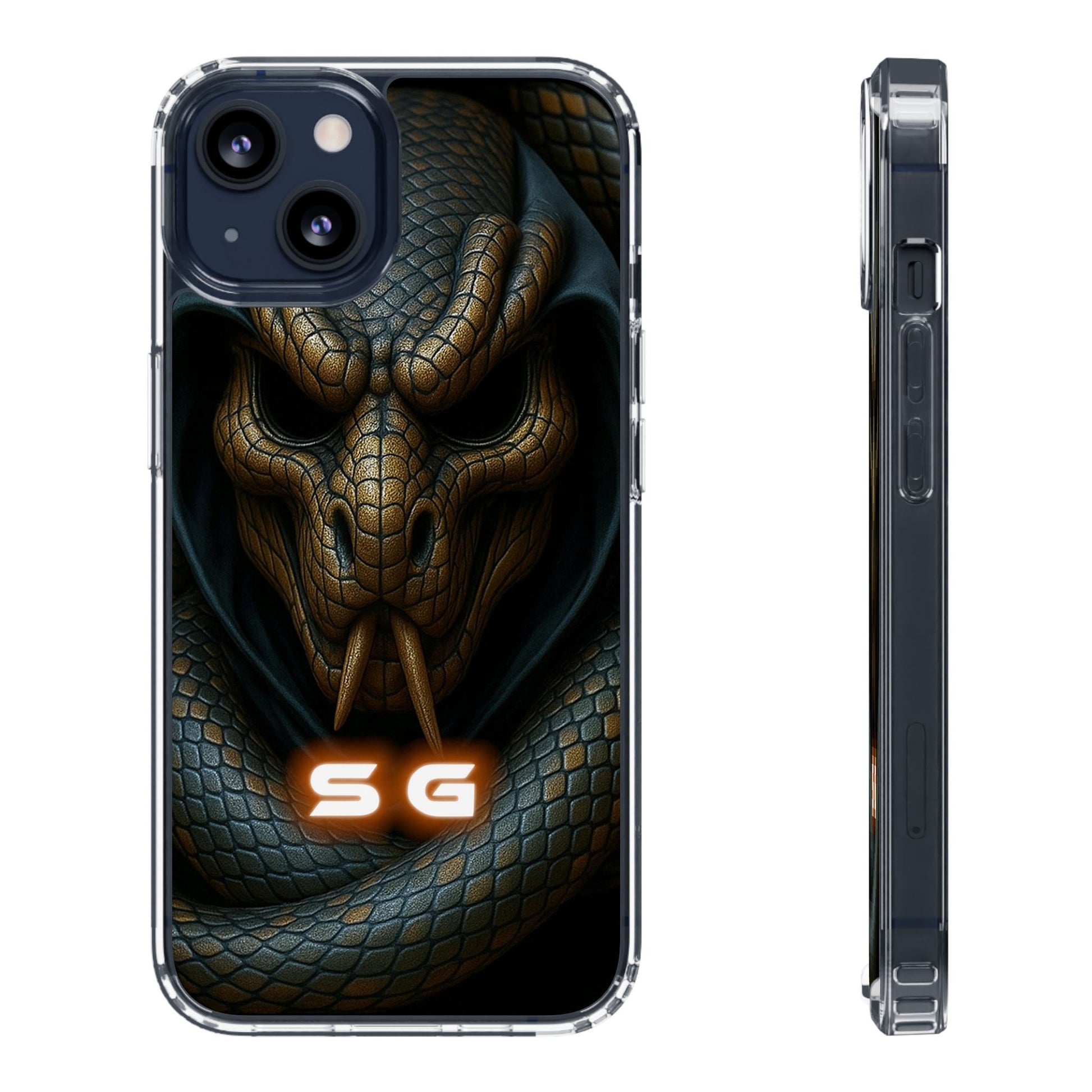 Snakebite Gaming, Clear Phone Case - Slim Fit, Stylish Protection, Gift for Gamers, Phone Accessory, Unique Design