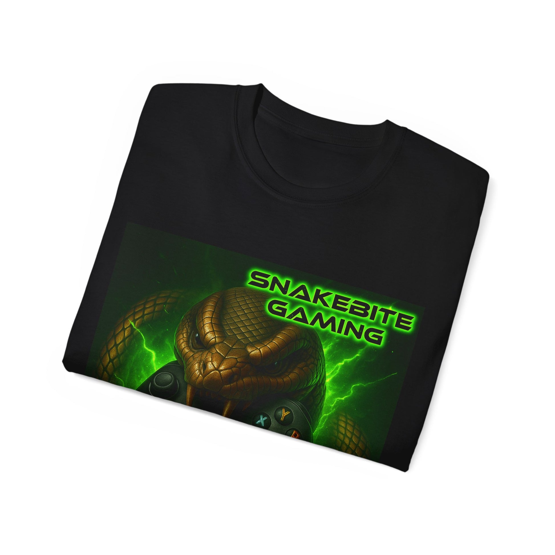 Men's Gaming T-Shirt - Snakebite Gaming Apparel, Unisex Tee for Gamers, Perfect Gift for Gaming Enthusiasts, Casual Wear, Gamer Fashion