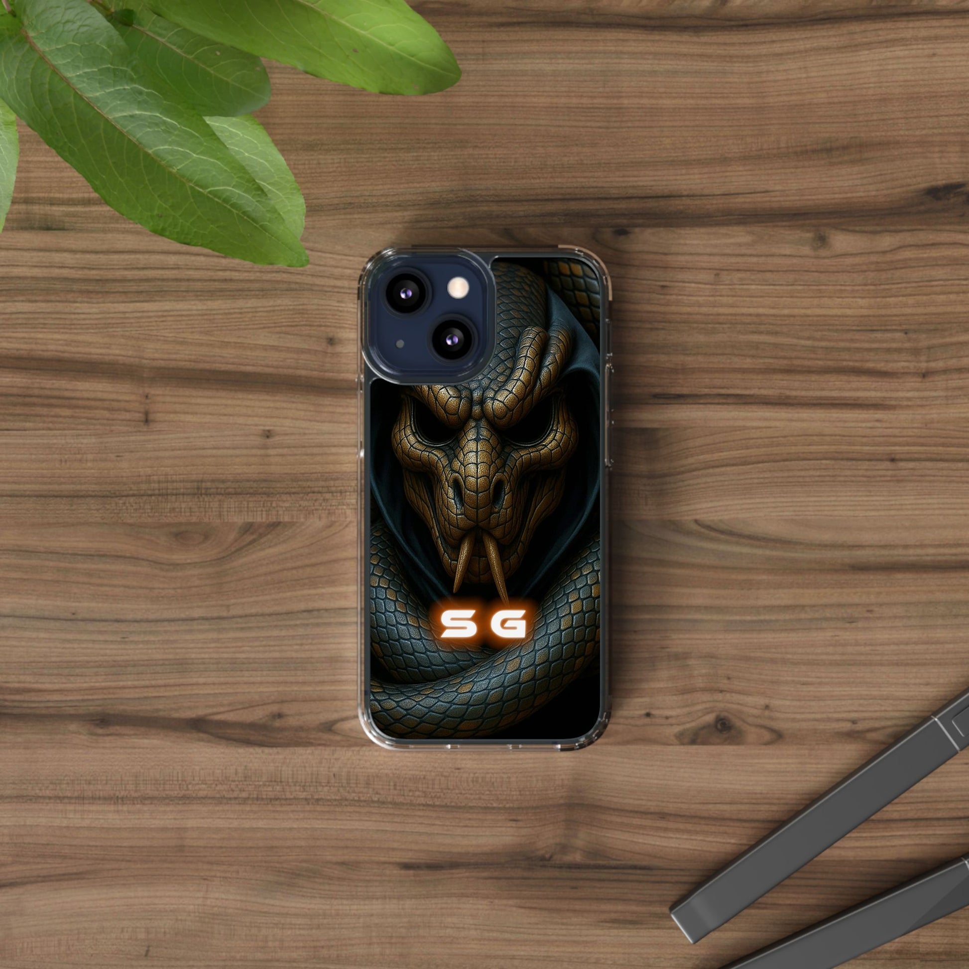 Snakebite Gaming, Clear Phone Case - Slim Fit, Stylish Protection, Gift for Gamers, Phone Accessory, Unique Design
