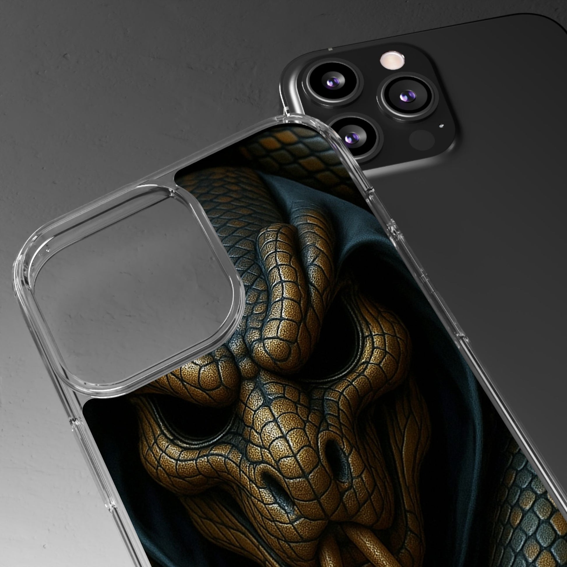 Snakebite Gaming, Clear Phone Case - Slim Fit, Stylish Protection, Gift for Gamers, Phone Accessory, Unique Design