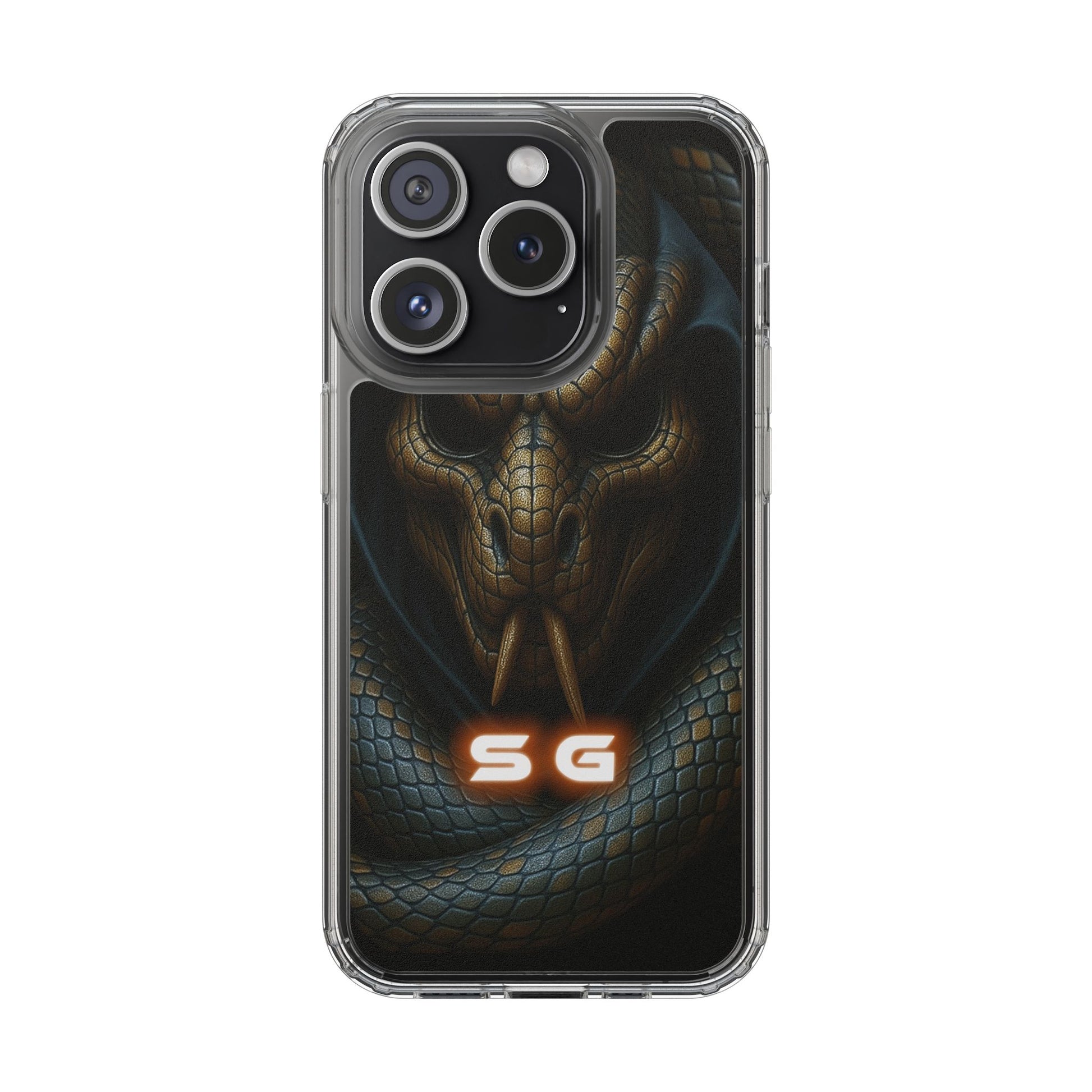 Snakebite Gaming, Clear Phone Case - Slim Fit, Stylish Protection, Gift for Gamers, Phone Accessory, Unique Design