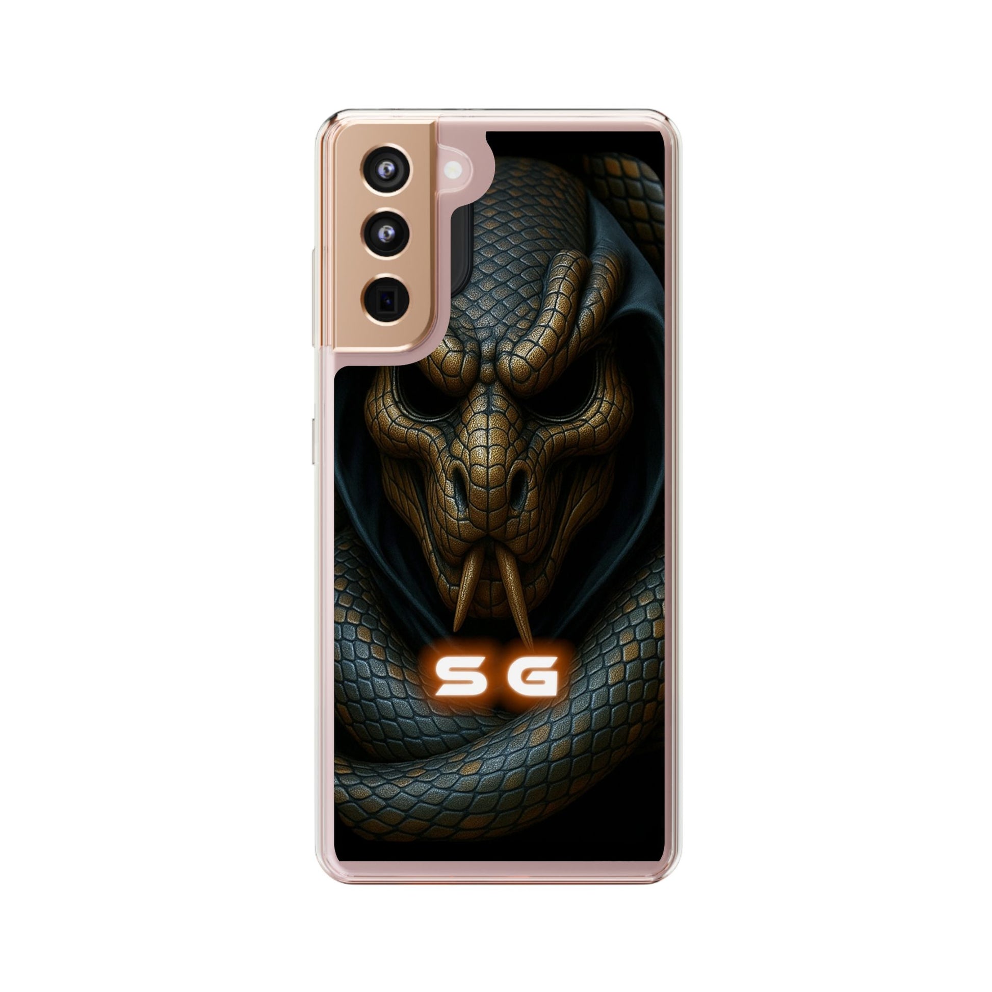 Snakebite Gaming, Clear Phone Case - Slim Fit, Stylish Protection, Gift for Gamers, Phone Accessory, Unique Design