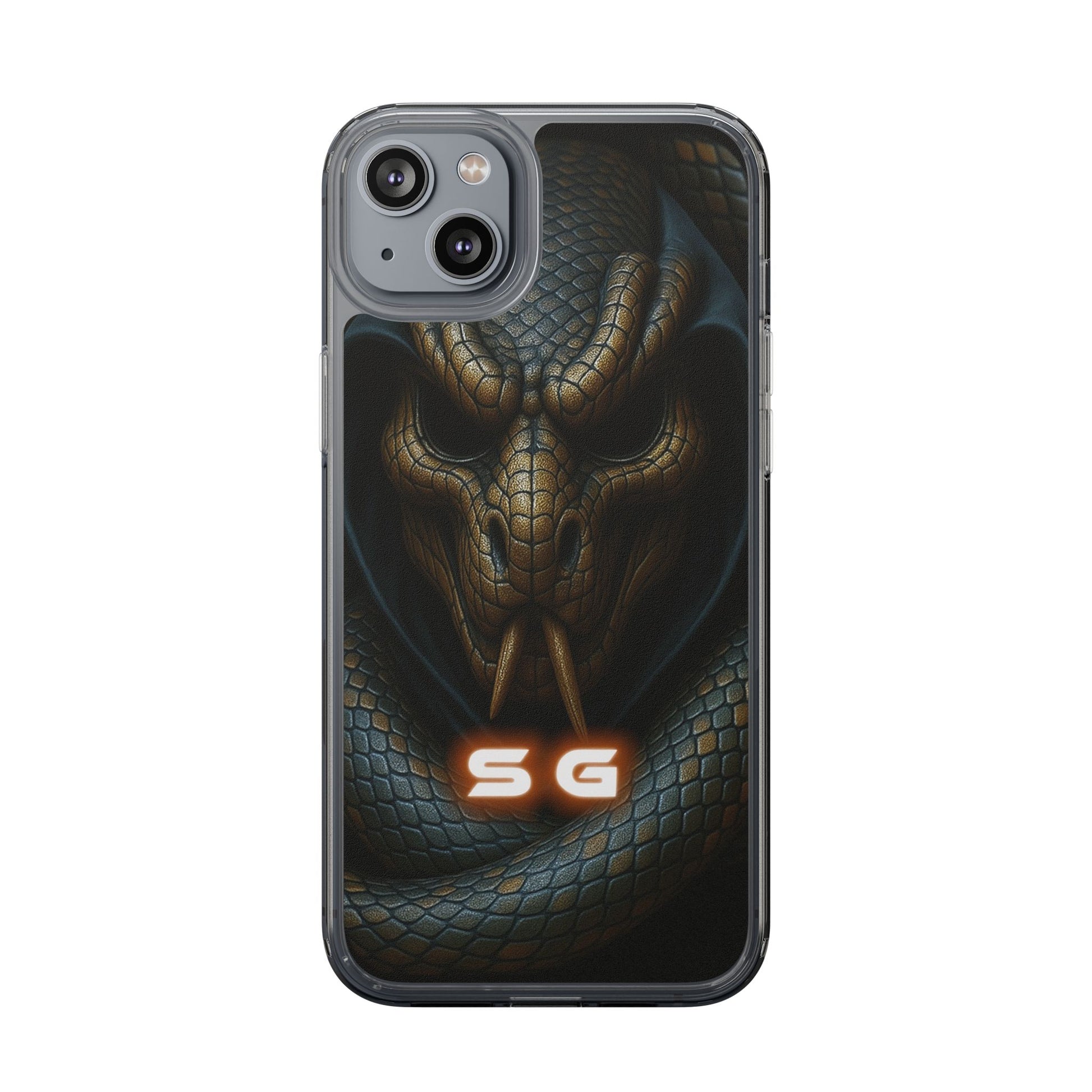 Snakebite Gaming, Clear Phone Case - Slim Fit, Stylish Protection, Gift for Gamers, Phone Accessory, Unique Design