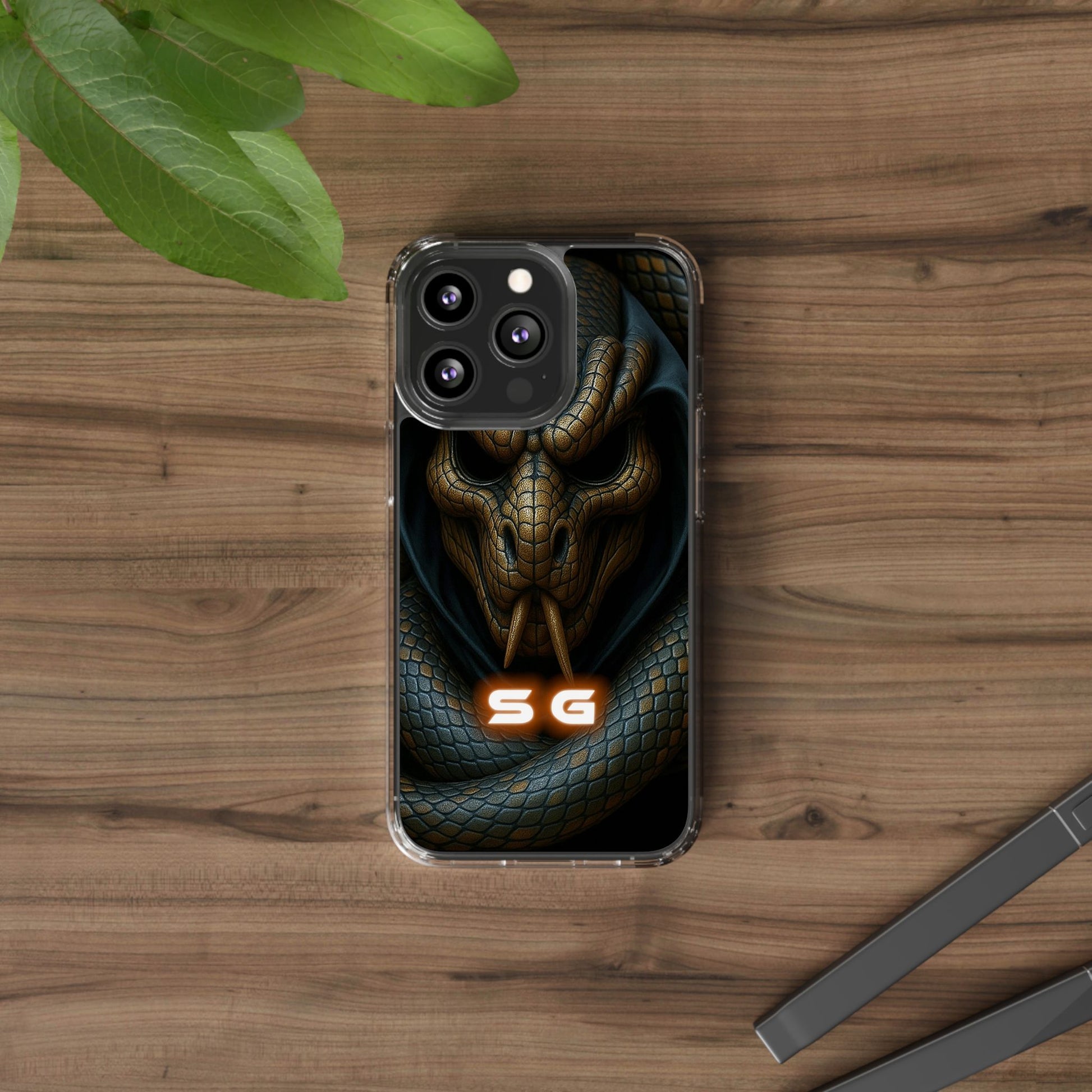 Snakebite Gaming, Clear Phone Case - Slim Fit, Stylish Protection, Gift for Gamers, Phone Accessory, Unique Design