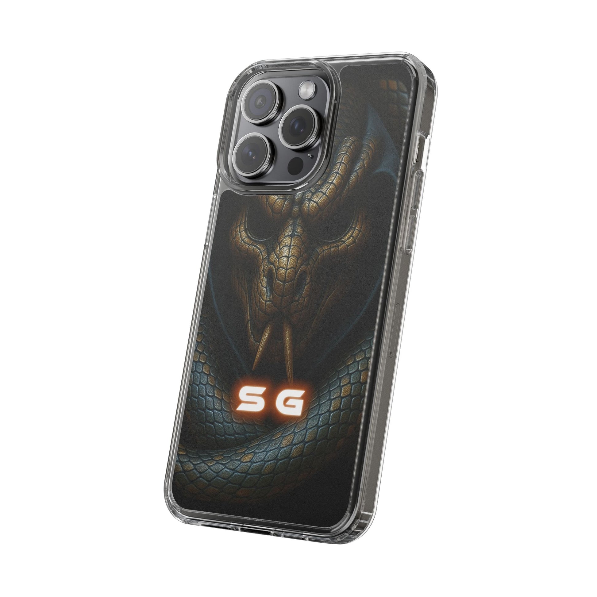Snakebite Gaming, Clear Phone Case - Slim Fit, Stylish Protection, Gift for Gamers, Phone Accessory, Unique Design