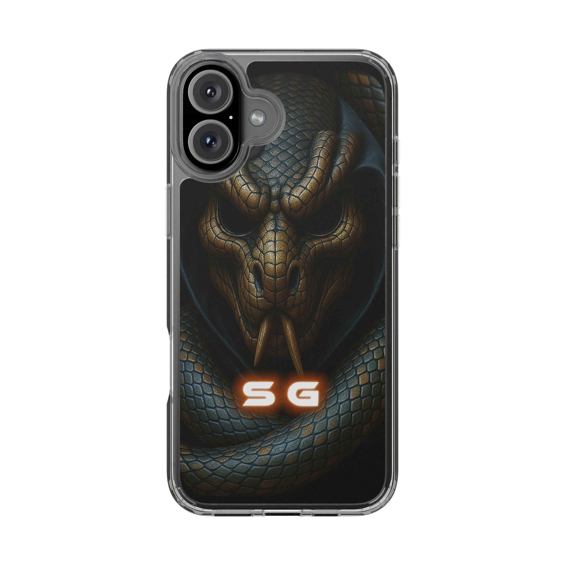 Snakebite Gaming, Clear Phone Case - Slim Fit, Stylish Protection, Gift for Gamers, Phone Accessory, Unique Design