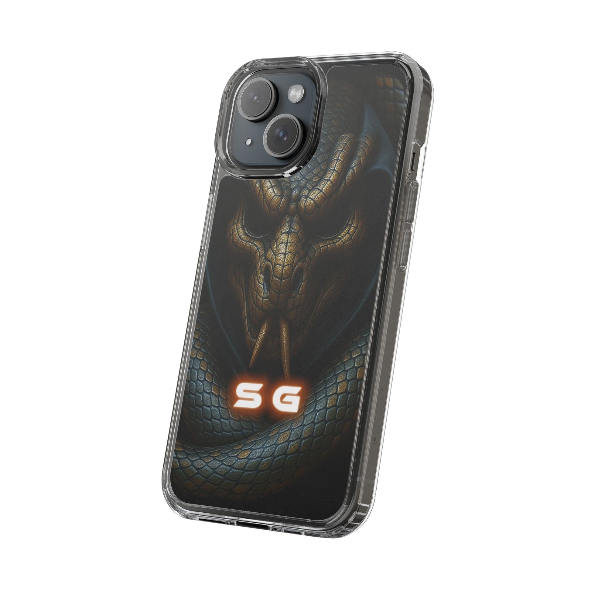 Snakebite Gaming, Clear Phone Case - Slim Fit, Stylish Protection, Gift for Gamers, Phone Accessory, Unique Design