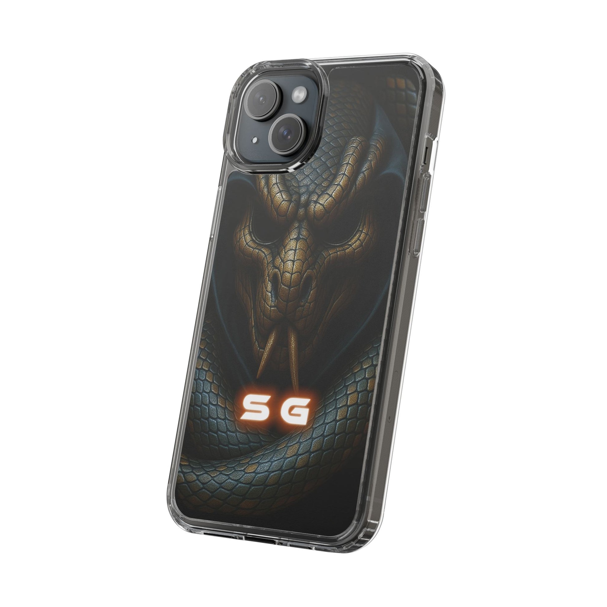 Snakebite Gaming, Clear Phone Case - Slim Fit, Stylish Protection, Gift for Gamers, Phone Accessory, Unique Design