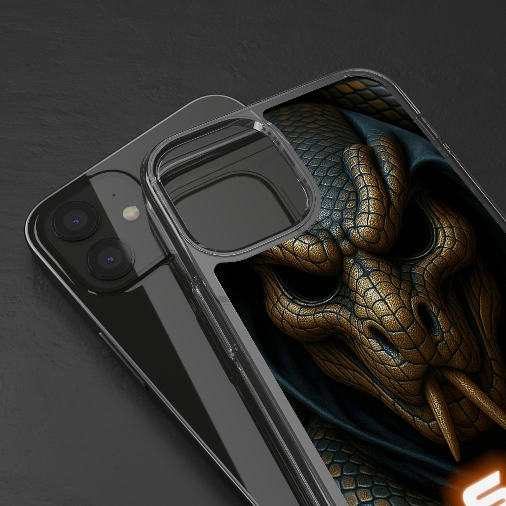 Snakebite Gaming, Clear Phone Case - Slim Fit, Stylish Protection, Gift for Gamers, Phone Accessory, Unique Design