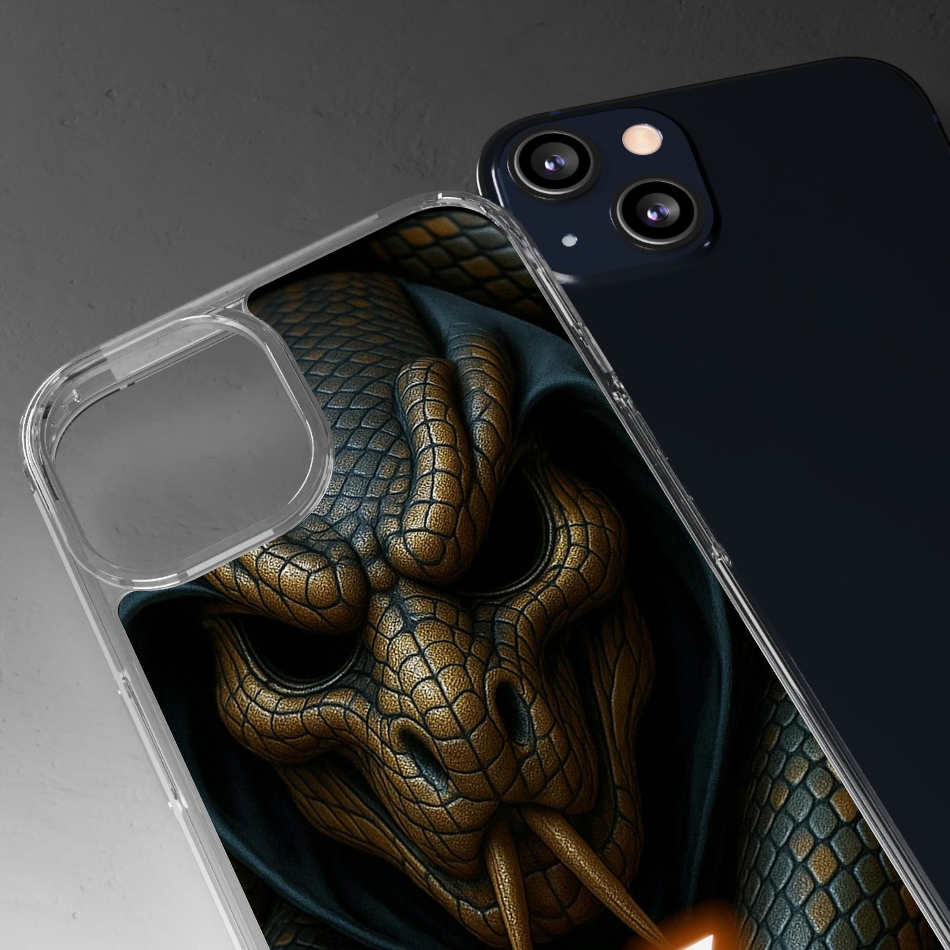 Snakebite Gaming, Clear Phone Case - Slim Fit, Stylish Protection, Gift for Gamers, Phone Accessory, Unique Design