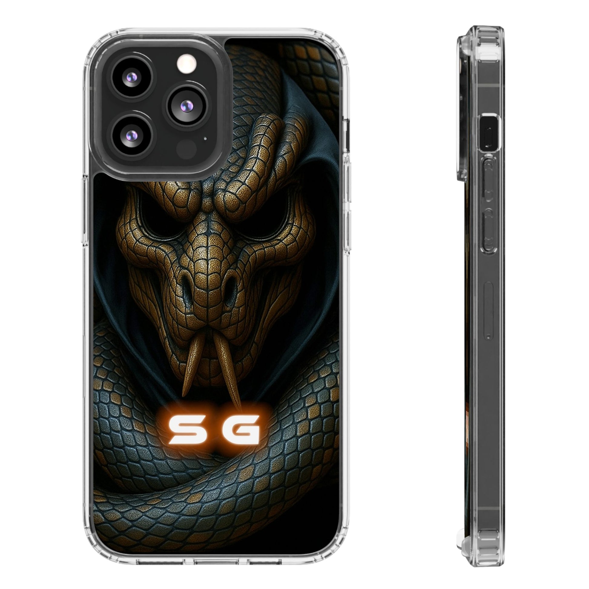 Snakebite Gaming, Clear Phone Case - Slim Fit, Stylish Protection, Gift for Gamers, Phone Accessory, Unique Design