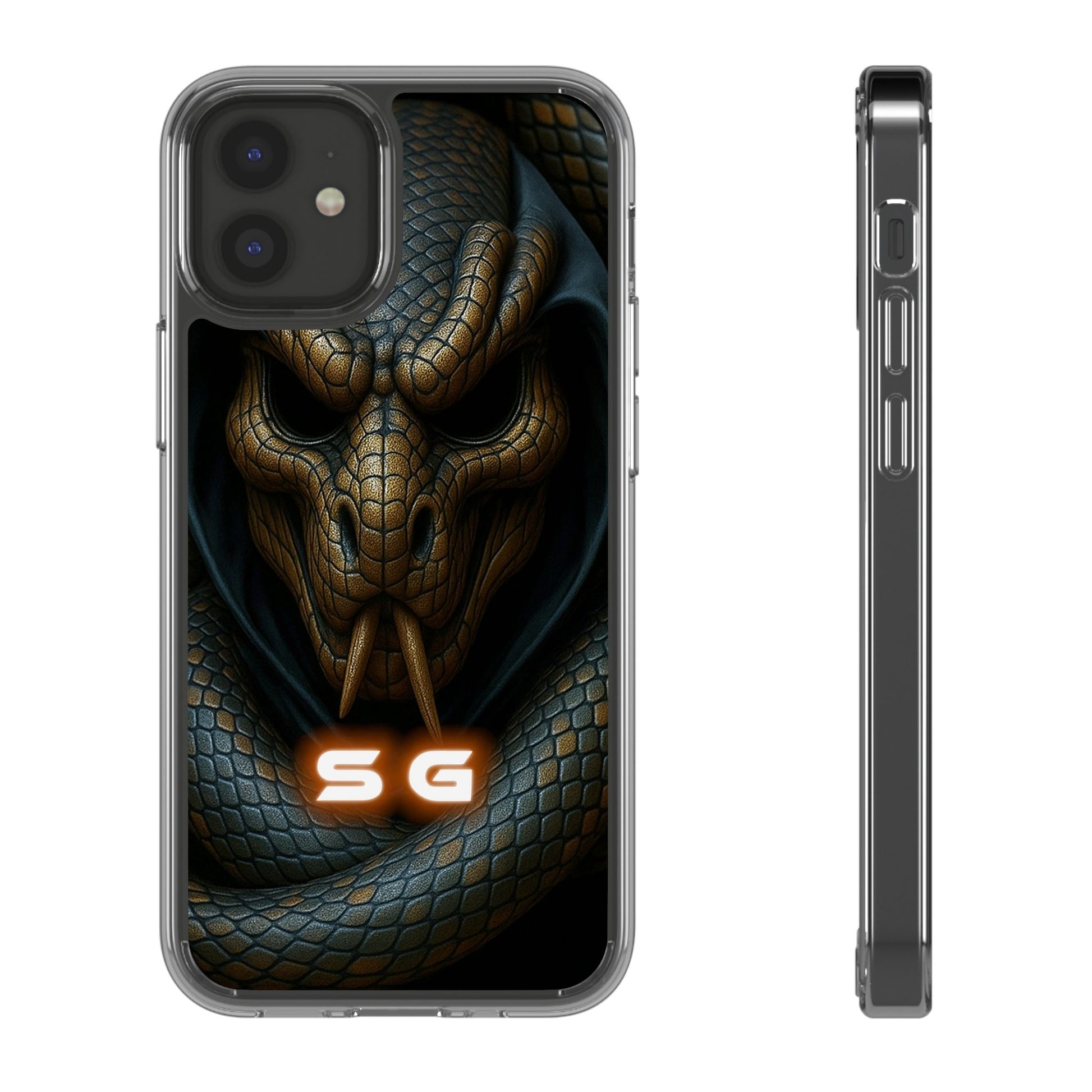 Snakebite Gaming, Clear Phone Case - Slim Fit, Stylish Protection, Gift for Gamers, Phone Accessory, Unique Design