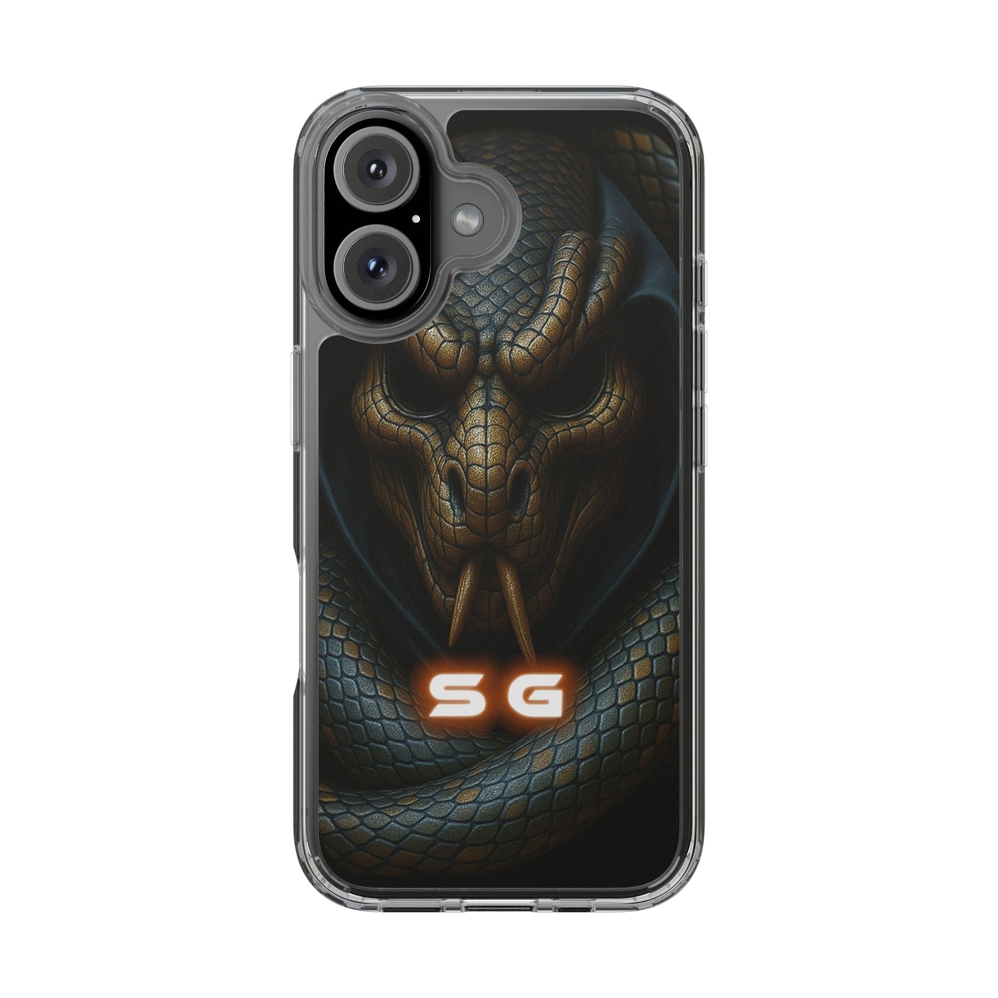 Snakebite Gaming, Clear Phone Case - Slim Fit, Stylish Protection, Gift for Gamers, Phone Accessory, Unique Design