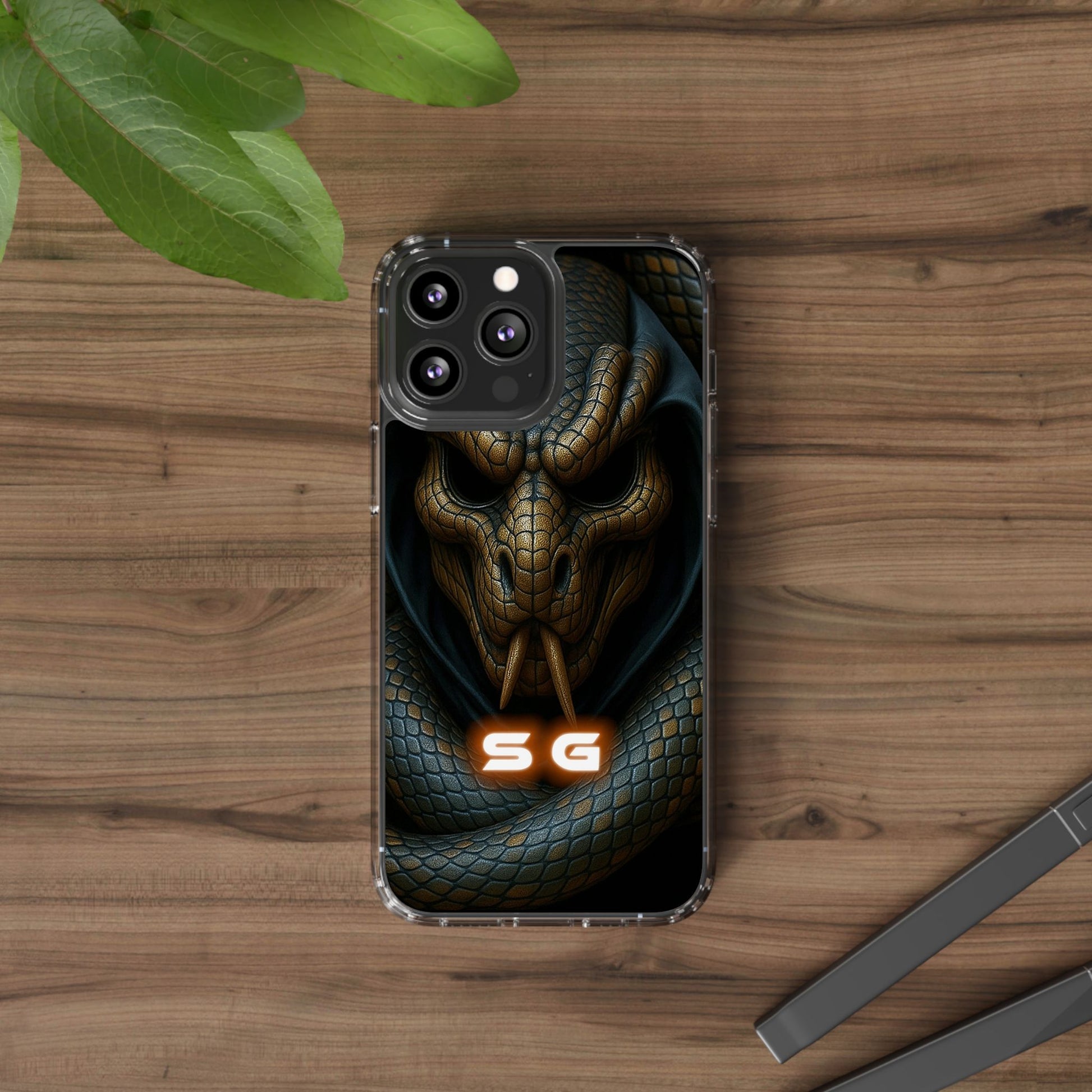 Snakebite Gaming, Clear Phone Case - Slim Fit, Stylish Protection, Gift for Gamers, Phone Accessory, Unique Design