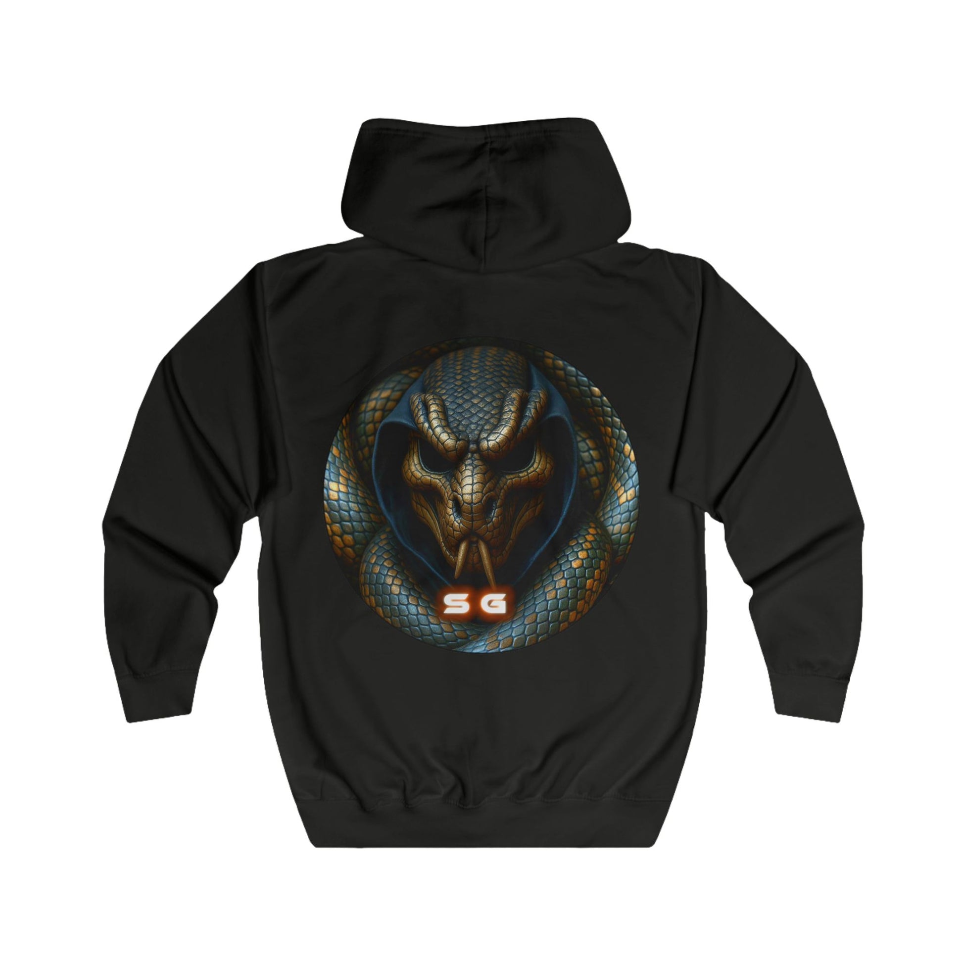 Snakebite Gaming Unisex Full Zip Hoodie - Cozy Gaming Wear, Graphic Hoodie, Perfect for Fall, Unique Streetwear, Great Gift for Gamers
