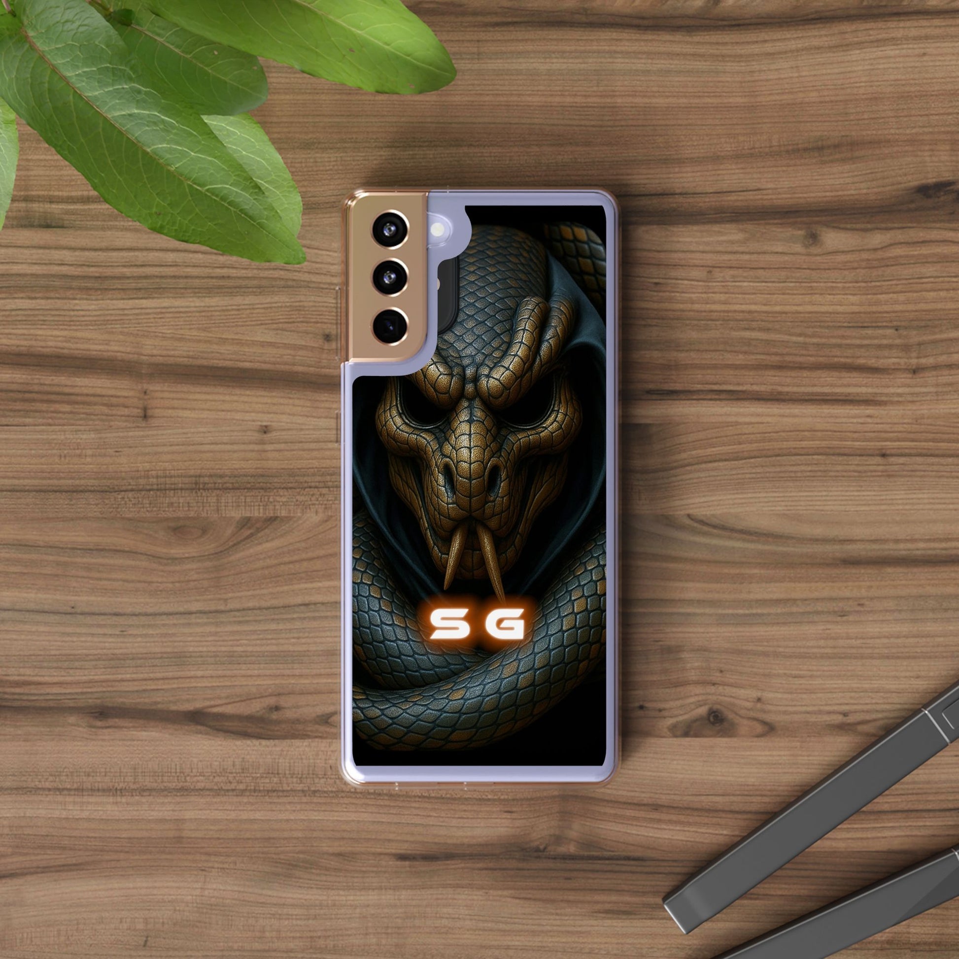 Snakebite Gaming, Clear Phone Case - Slim Fit, Stylish Protection, Gift for Gamers, Phone Accessory, Unique Design