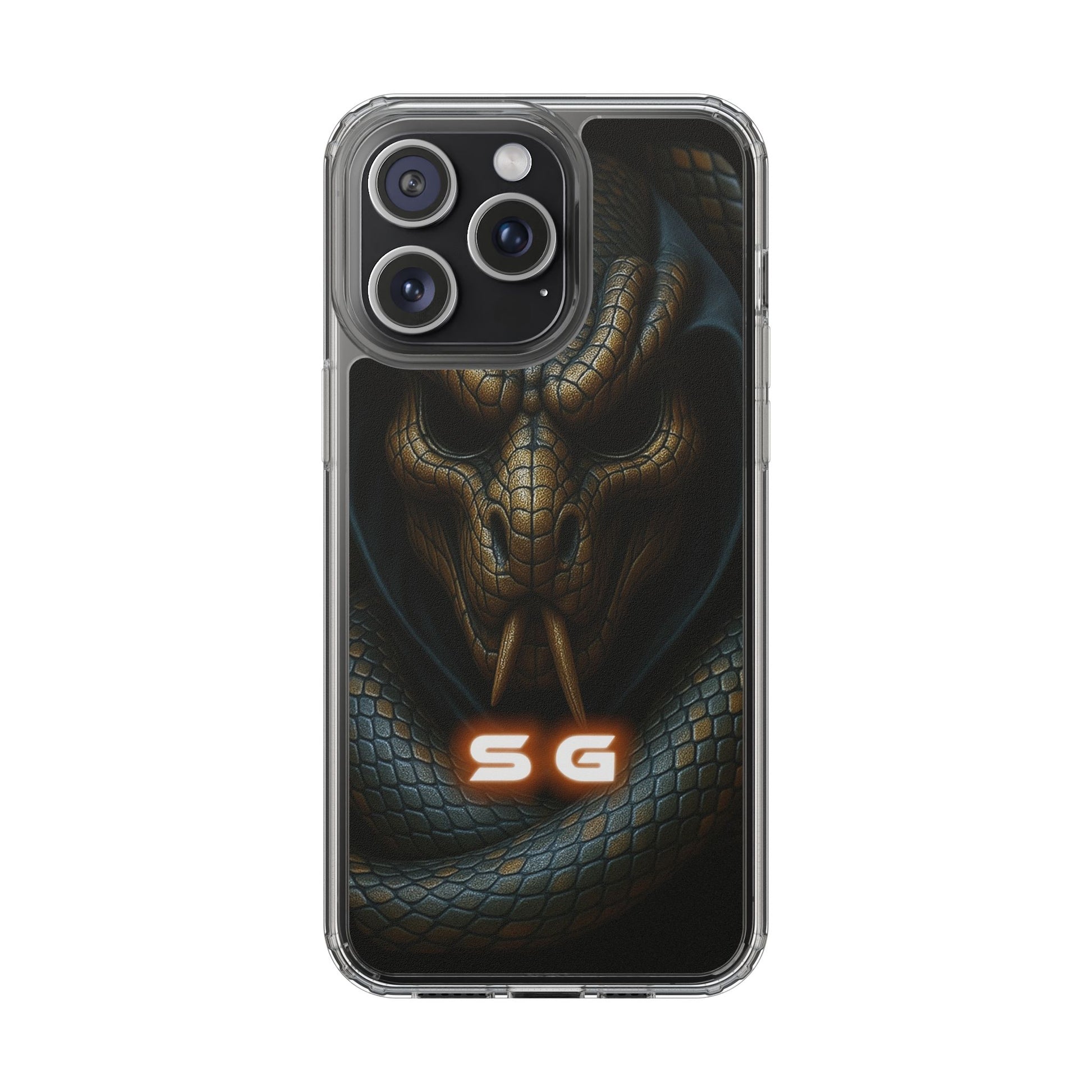 Snakebite Gaming, Clear Phone Case - Slim Fit, Stylish Protection, Gift for Gamers, Phone Accessory, Unique Design