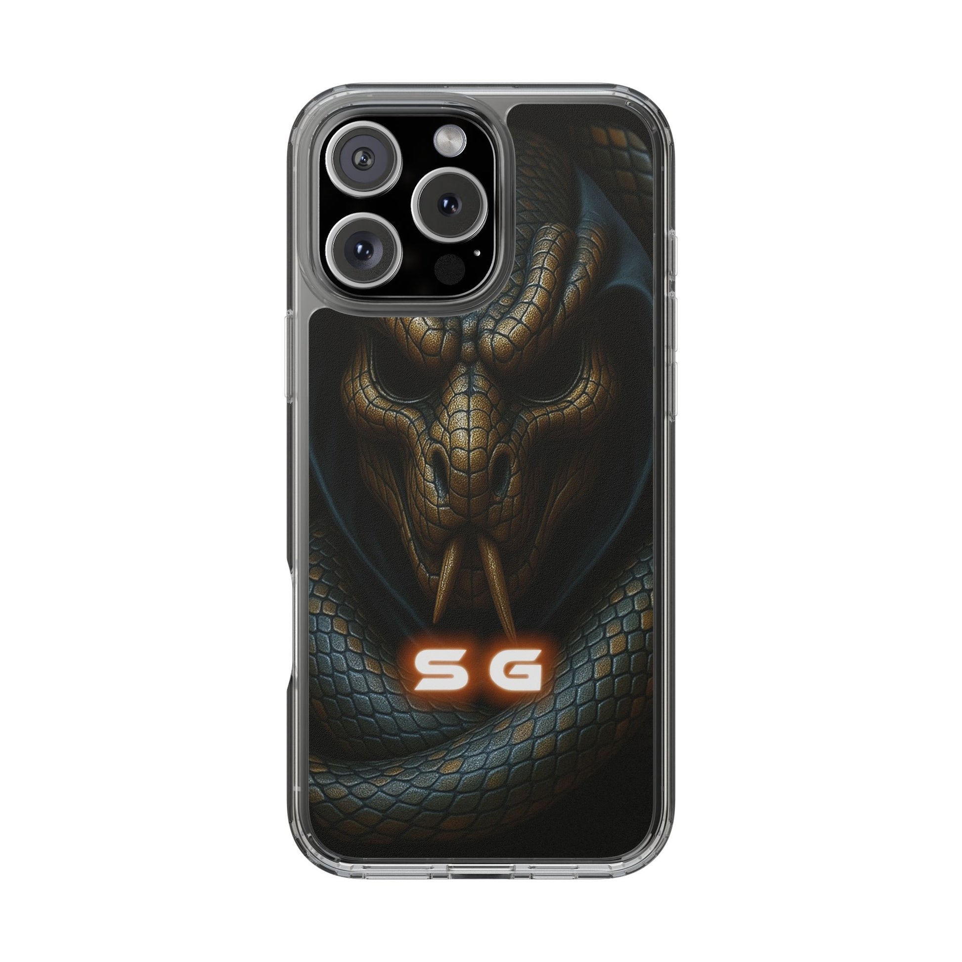 Snakebite Gaming, Clear Phone Case - Slim Fit, Stylish Protection, Gift for Gamers, Phone Accessory, Unique Design