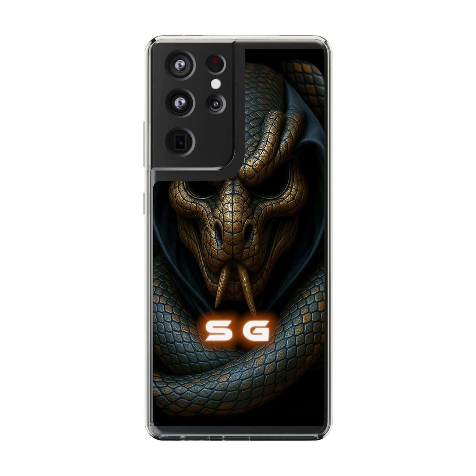 Snakebite Gaming, Clear Phone Case - Slim Fit, Stylish Protection, Gift for Gamers, Phone Accessory, Unique Design