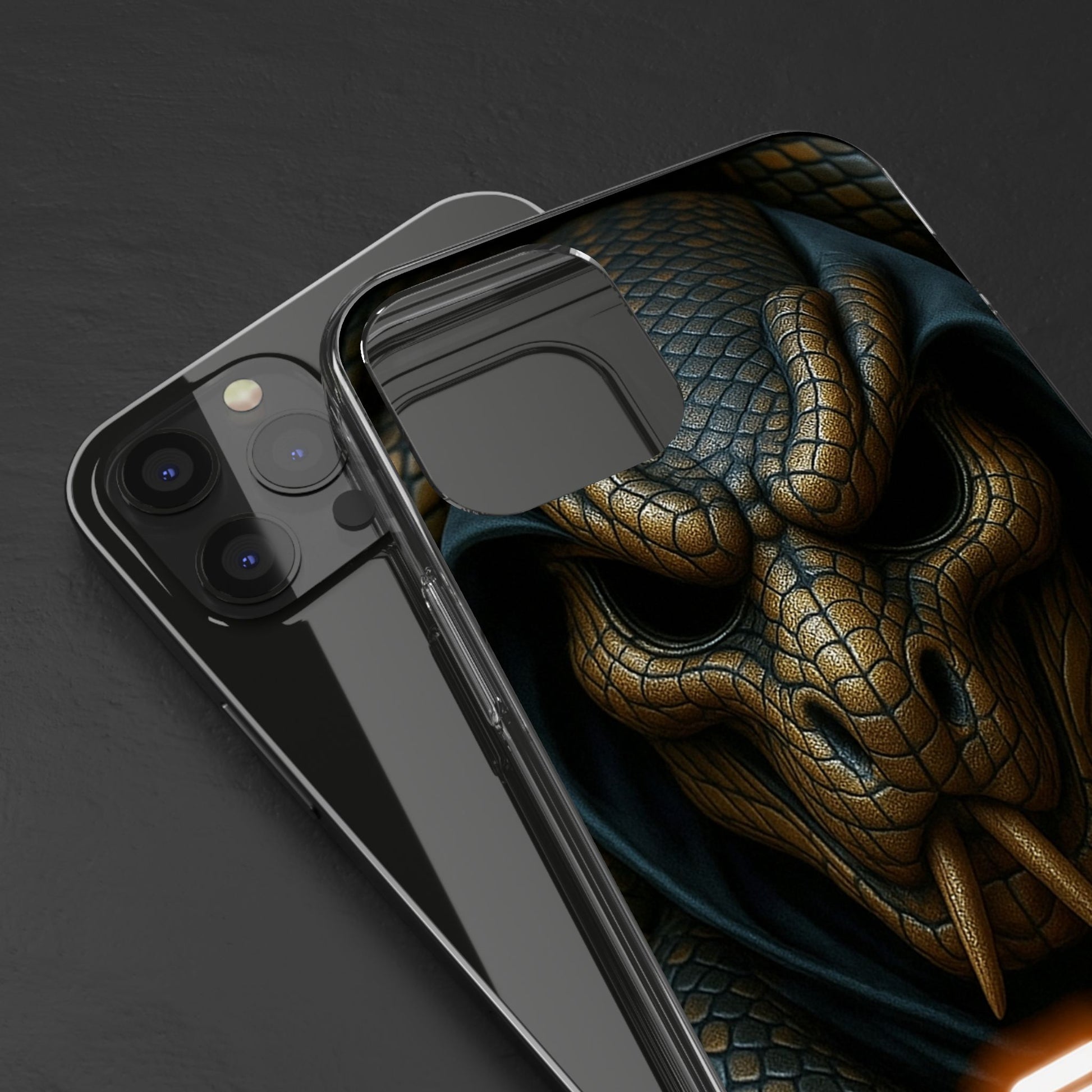 Snakebite Gaming, Clear Phone Case - Slim Fit, Stylish Protection, Gift for Gamers, Phone Accessory, Unique Design