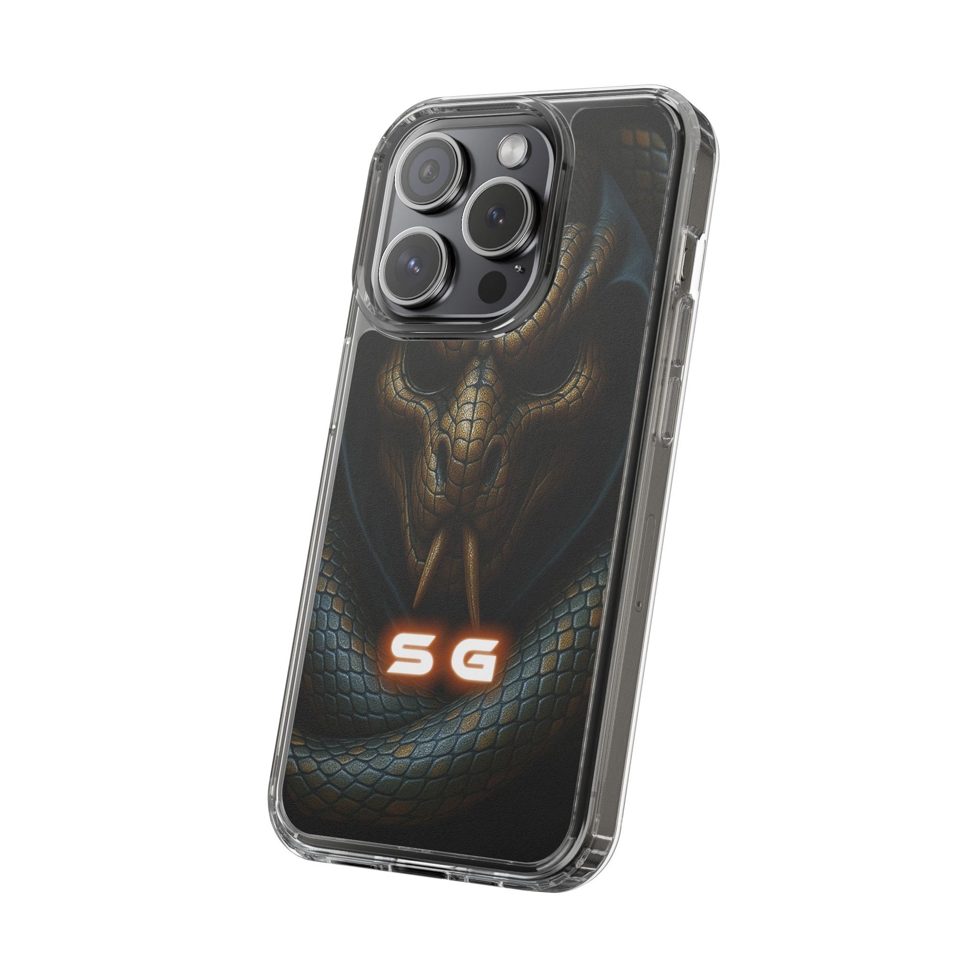 Snakebite Gaming, Clear Phone Case - Slim Fit, Stylish Protection, Gift for Gamers, Phone Accessory, Unique Design