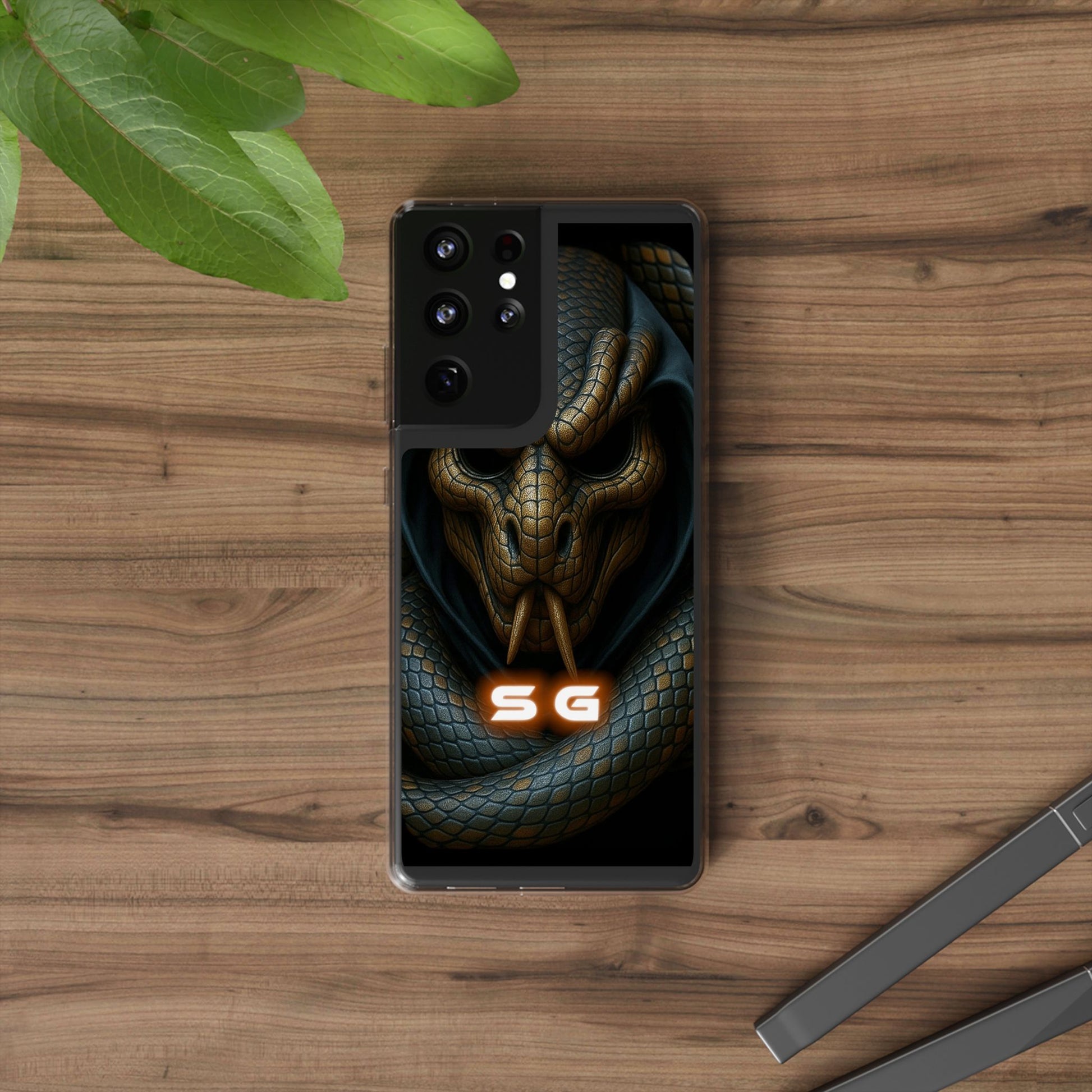 Snakebite Gaming, Clear Phone Case - Slim Fit, Stylish Protection, Gift for Gamers, Phone Accessory, Unique Design