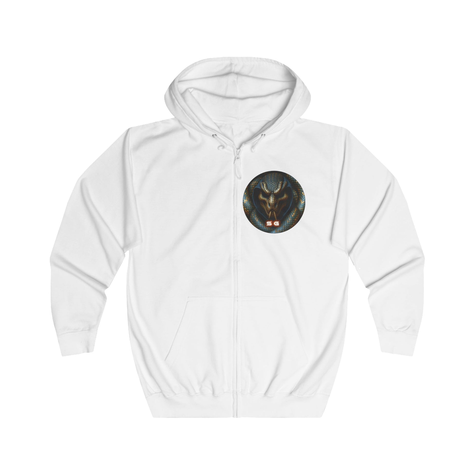 Snakebite Gaming Unisex Full Zip Hoodie - Cozy Gaming Wear, Graphic Hoodie, Perfect for Fall, Unique Streetwear, Great Gift for Gamers