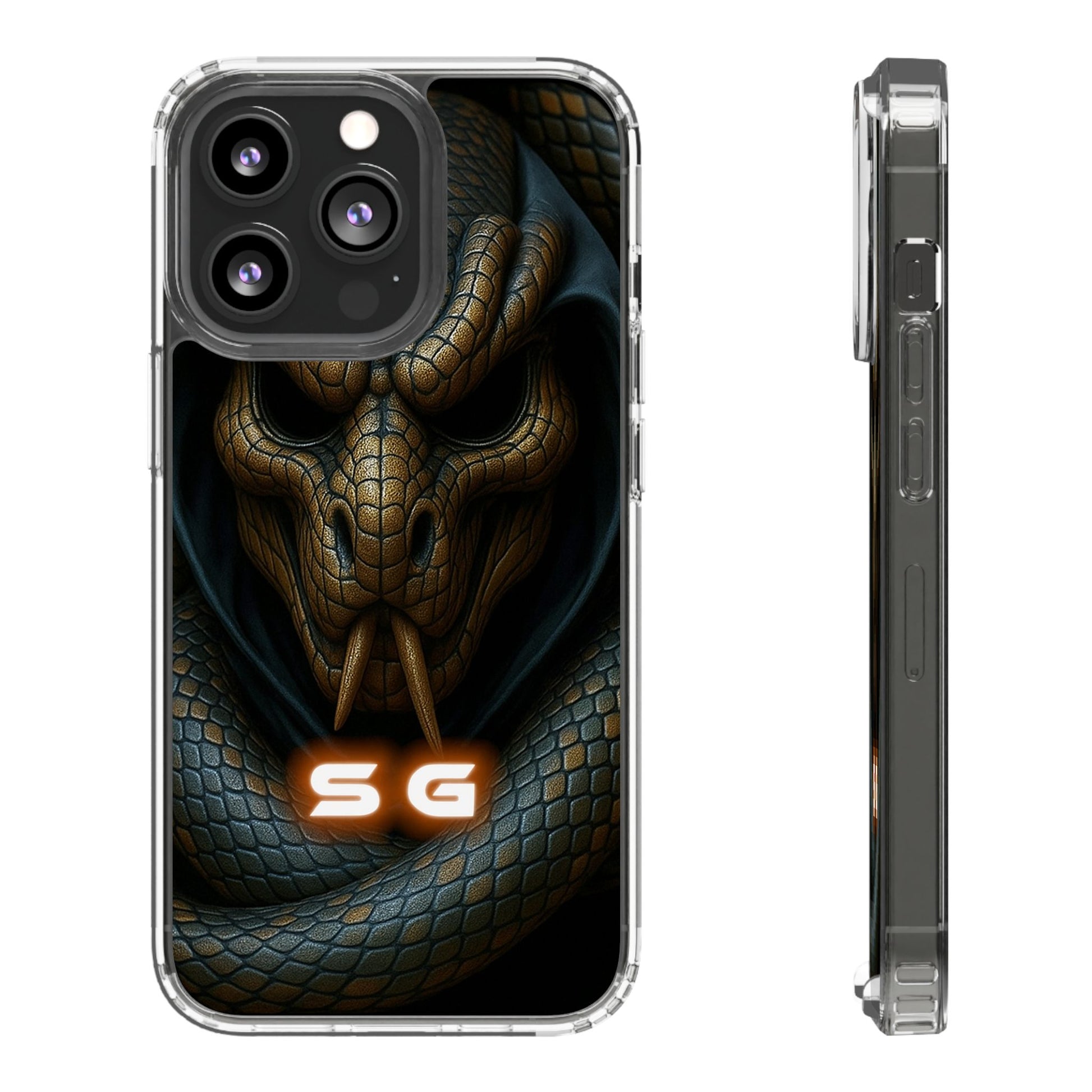 Snakebite Gaming, Clear Phone Case - Slim Fit, Stylish Protection, Gift for Gamers, Phone Accessory, Unique Design