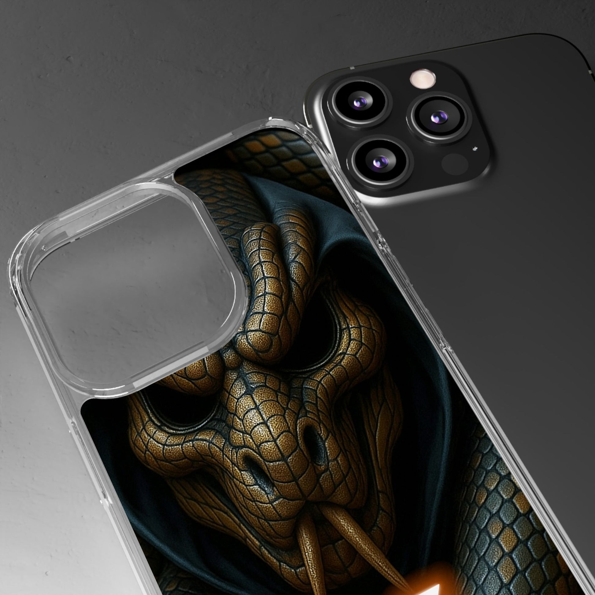 Snakebite Gaming, Clear Phone Case - Slim Fit, Stylish Protection, Gift for Gamers, Phone Accessory, Unique Design