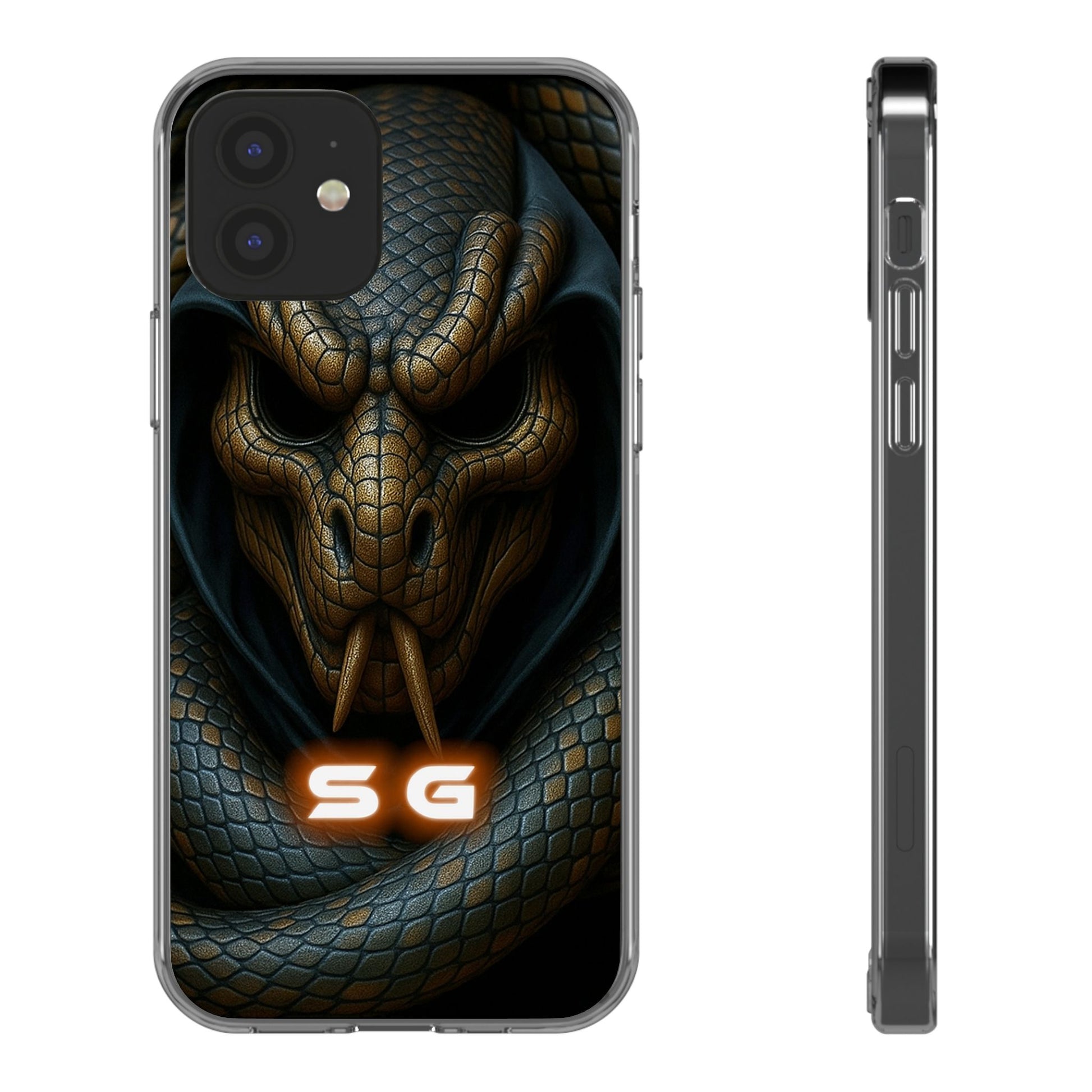 Snakebite Gaming, Clear Phone Case - Slim Fit, Stylish Protection, Gift for Gamers, Phone Accessory, Unique Design
