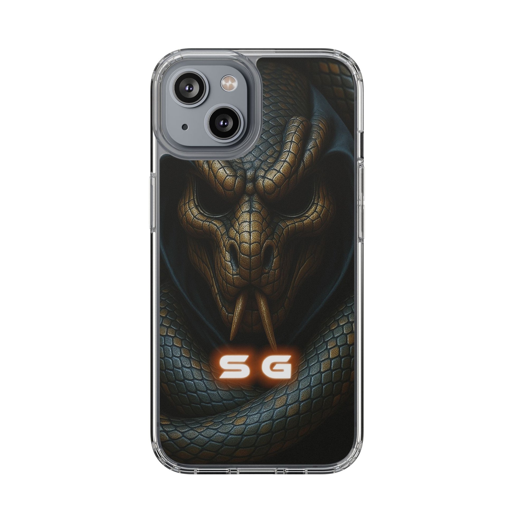 Snakebite Gaming, Clear Phone Case - Slim Fit, Stylish Protection, Gift for Gamers, Phone Accessory, Unique Design