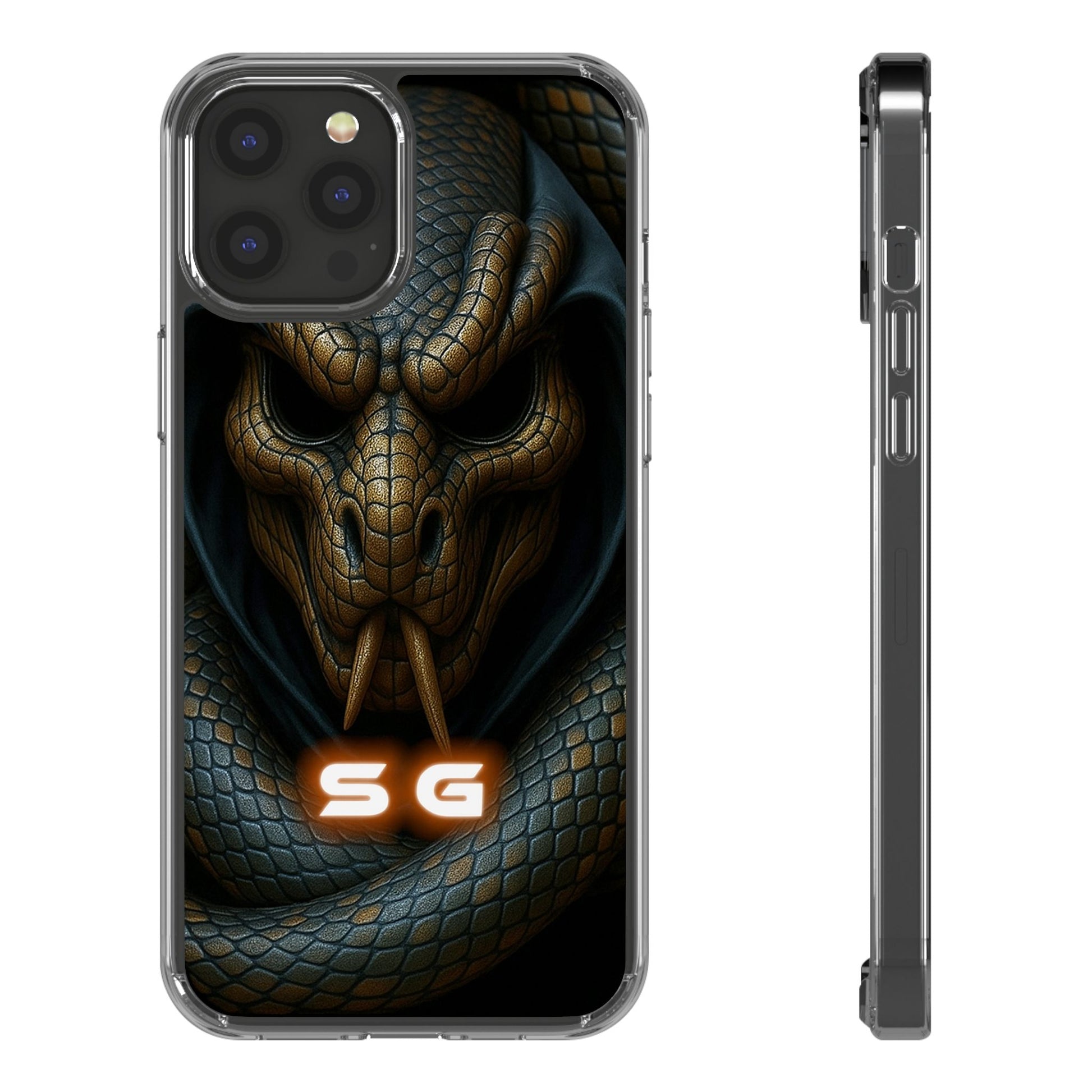 Snakebite Gaming, Clear Phone Case - Slim Fit, Stylish Protection, Gift for Gamers, Phone Accessory, Unique Design